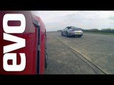 Nissan GT-R vs Porsche 911 Turbo Cabriolet | evo DRAG BATTLE