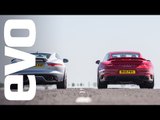 Jaguar F type R AWD vs Porsche 911 Turbo S - which is fastest? | evo DRAG BATTLE