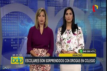 Huacho: escolares son sorprendidos con marihuana dentro de colegio