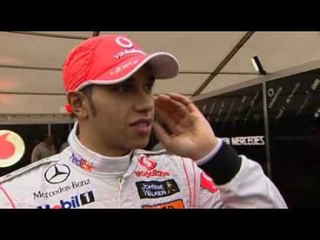 Hamilton shows off his skills