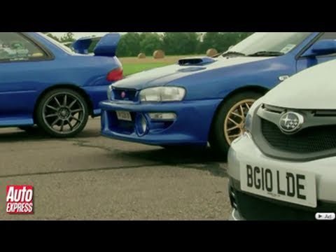 Subaru Cosworth Impreza vs old Imprezas review - Auto Express