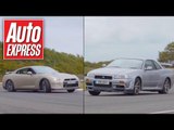 Nissan Skyline R34 vs Nissan GT-R track battle