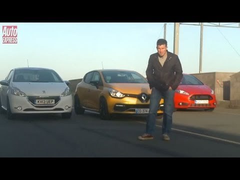 Ford Fiesta ST vs Peugeot 208 GTi vs Renault Clio RS - Auto Express