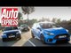Ford Focus RS vs Audi RS3 vs Volkswagen Golf R review: mega hatch road test!