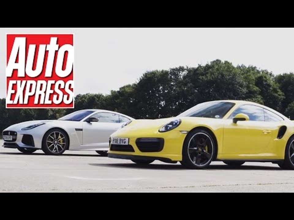 Jaguar F Type Svr Vs Porsche 911 Turbo Everyday Supercar Drag Race