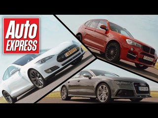 Tesla Model S P85D vs Audi RS7 vs Alpina XD3 track battle