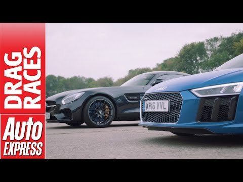 Mercedes-AMG GT S vs Audi R8 V10 drag race: German supercars face off!