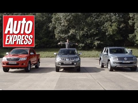 Mitsubishi L200 (Triton) vs Toyota HiLux vs VW Amarok - drag race