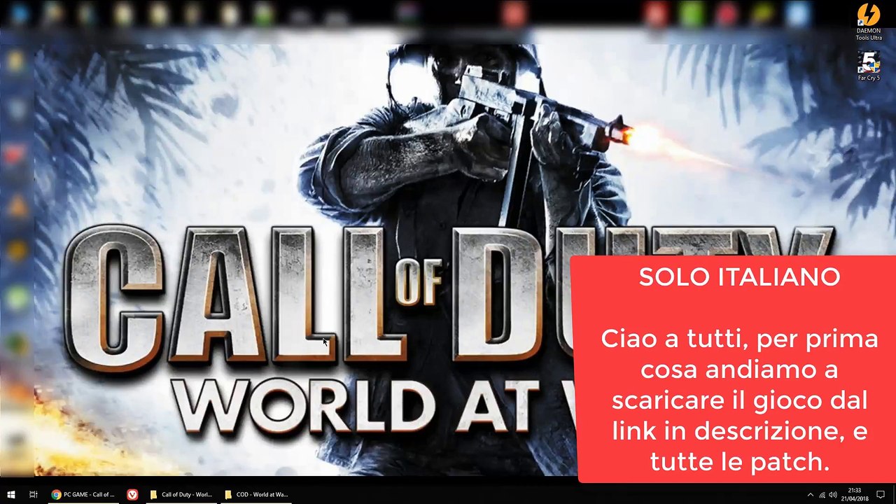 Come scaricare e installare Call of Duty 5 World at War - [PC GAME SOLO ITA] - 2018