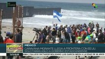Migrantes centroamericanos recorren México para pedir asilo a EE.UU.