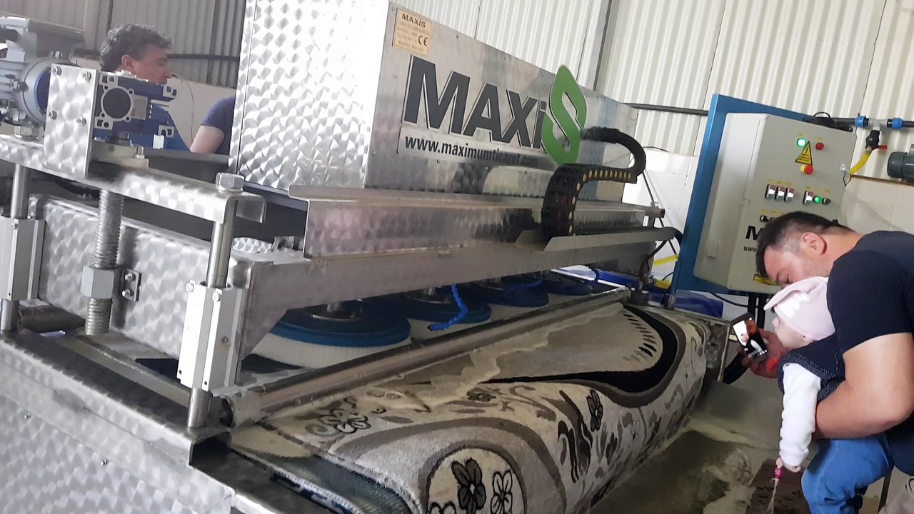 otomatik halı yıkama makinası,halı sıkma makinası maxis
