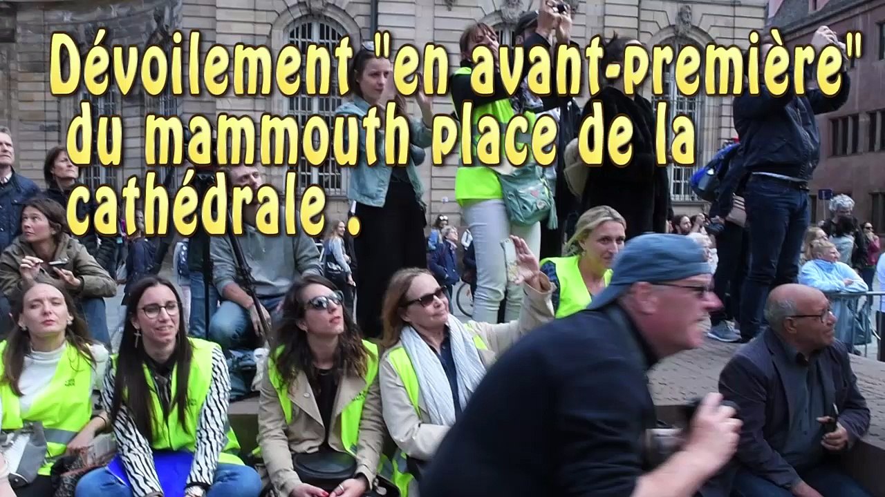 Un mammouth à côté de la cathédrale
