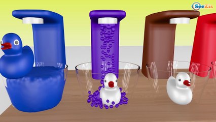 Learn Colors with Coffee Maker Mashine for Kids | Colors for Children Learn with Five Little Ducks