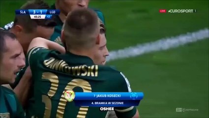 3-1 Jakub Kosecki  Goal Poland  Ekstraklasa - 30.04.2018 Slask Wroclaw 3-1 Lechia Gdansk