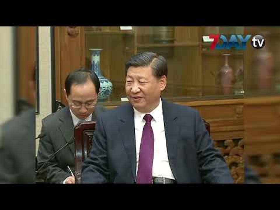 အိုဘားမားကို တ႐ုတ္သမၼတ စီက်င္းပင္ ဧည့္ခံေတြ႕ဆံု
