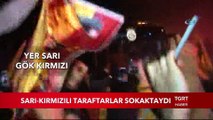 Sarı - Kırmızılı Taraftarlar Sokaktaydı