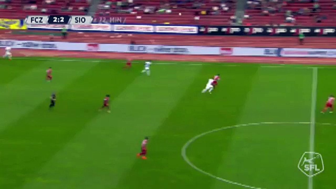 Zurich 3:2 Sion (Switzerland. Super League. 29 April 2018)