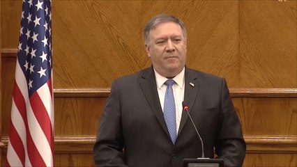 بومبيو من عمّان: ندعم حل الدولتين
