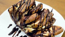 NUTELLA PULL APART BREAD RECIPE I Eggless & Without Oven
