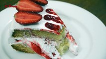 EGGLESS STRAWBERRY CAKE l WITHOUT OVEN