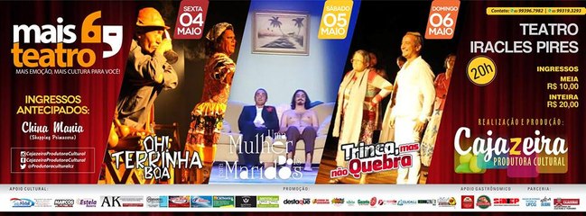 Divulgação projeto Mais Teatro no Balanço Diário