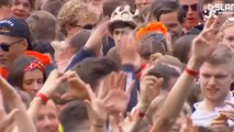 Hardwell shedding some tears during this Kingsday Avicii tribute