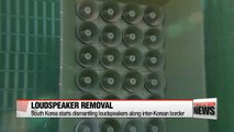 South Korea starts dismantling loudspeakers along inter-Korean border