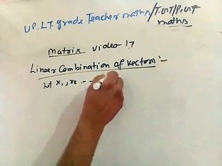 Matrix for tgt maths most question video 17
