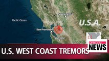 Series of small earthquakes rattle near San Francisco Bay area