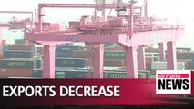 Decline of export rates in April