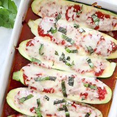 Cheese Lasagna Zucchini Boats