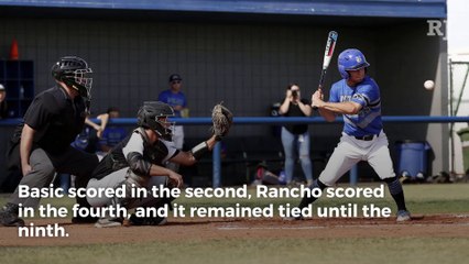 Basic outlasts Rancho, wins 2-1 in extra innings