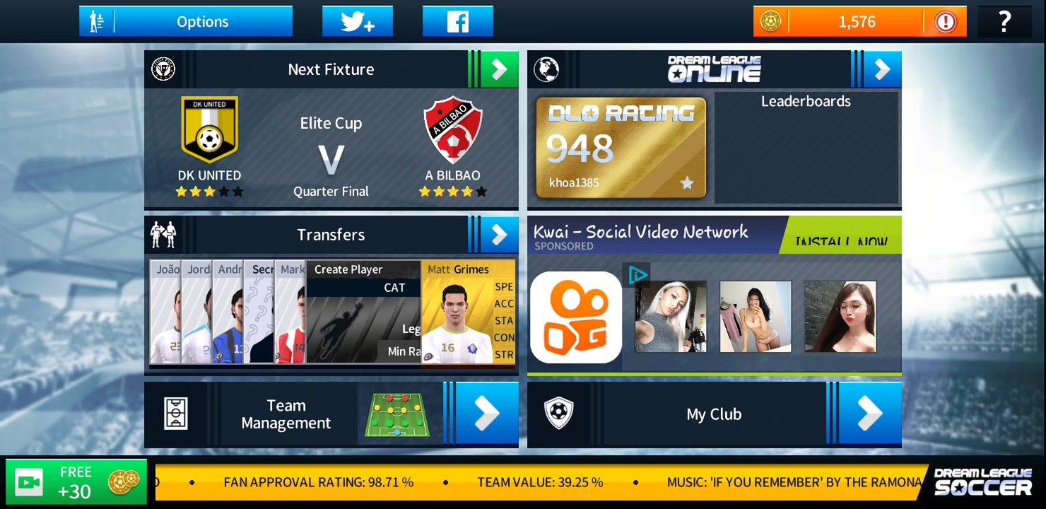 Dream League 2018 IOS Android - Season 1 - Game 14