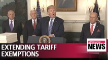U.S. extends tariff exemptions for EU, other allies