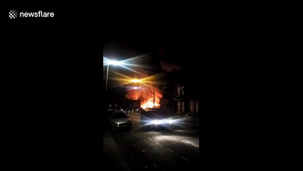 Huge fire in Liverpool as residents urged to stay inside