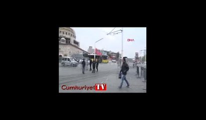 İstiklal Caddesi'nde 1 Mayıs sessizliği