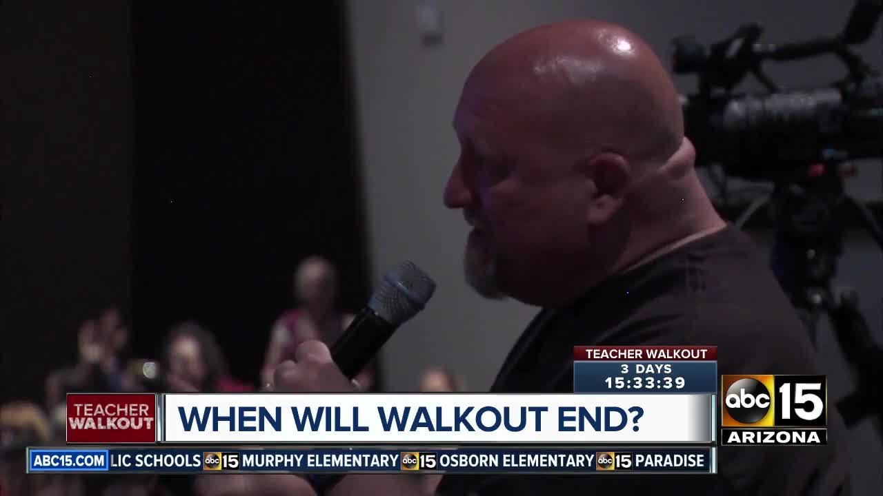 Parents question Arizona teachers over walkout movement