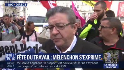 "Je me bats pour qu’il y ait une jonction entre lutte sociale et monde politique", déclare Mélenchon à Marseille