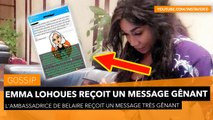 Emma Lohoues reçoit un message privé très gênant