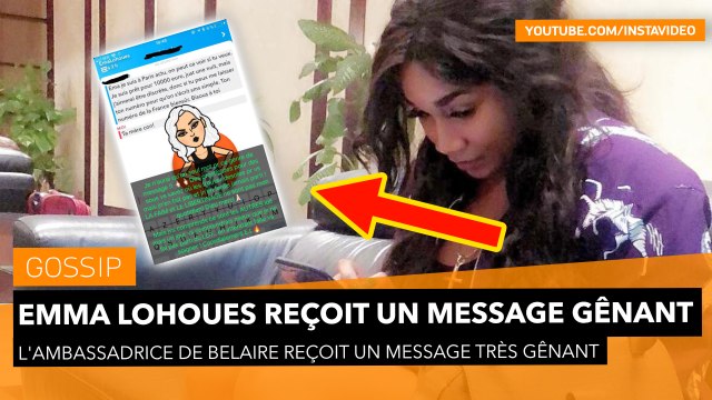 Emma Lohoues reçoit un message privé très gênant