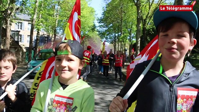 Saint-Brieuc. Les enfants du cortège du 1er Mai