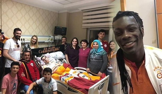 Yıldız futbolcu Gomis’ten genç hastaya geçmiş olsun videosu