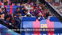 Barcelone fêtent la Liga et de la Coupe du Roi