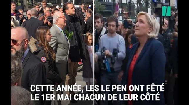 Marine et Jean-Marie Le Pen rendent hommage à Jeanne d'Arc, chacun de leur côté