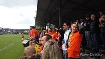 Football - Finales de la coupe du Hainaut - Les supporters Leuzois mettent l'ambiance lors de la finale des réserves