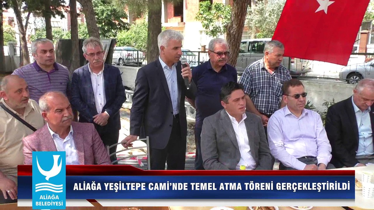 ALİAĞA YEŞİLTEPE CAMİ’NDE TEMEL ATMA TÖRENİ GERÇEKLEŞTİRİLDİ