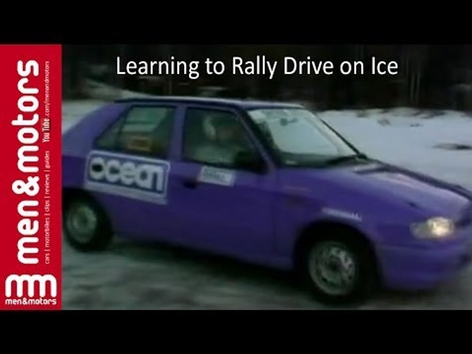 Learning to Rally Drive on Ice