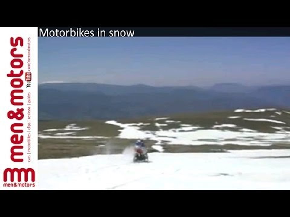 Motorbikes in Snow