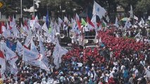 Países asiáticos conmemoran el Día del Trabajo con manifestaciones