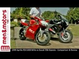 1999 Aprilia RSV1000 Mille vs Ducati 996 Biposto - Comparison & Review